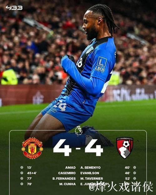 激战4-4！曼联连续4轮不败居第6：三大闪光点难掩两大隐患